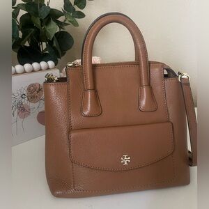Tory Burch Tan Leather Small Satchel